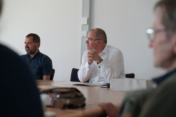 Dr. Matthias Donath und Oberbürgermeister Steffen Zenner bei der Auftaktveranstaltung Sächsische Heimatblätter
